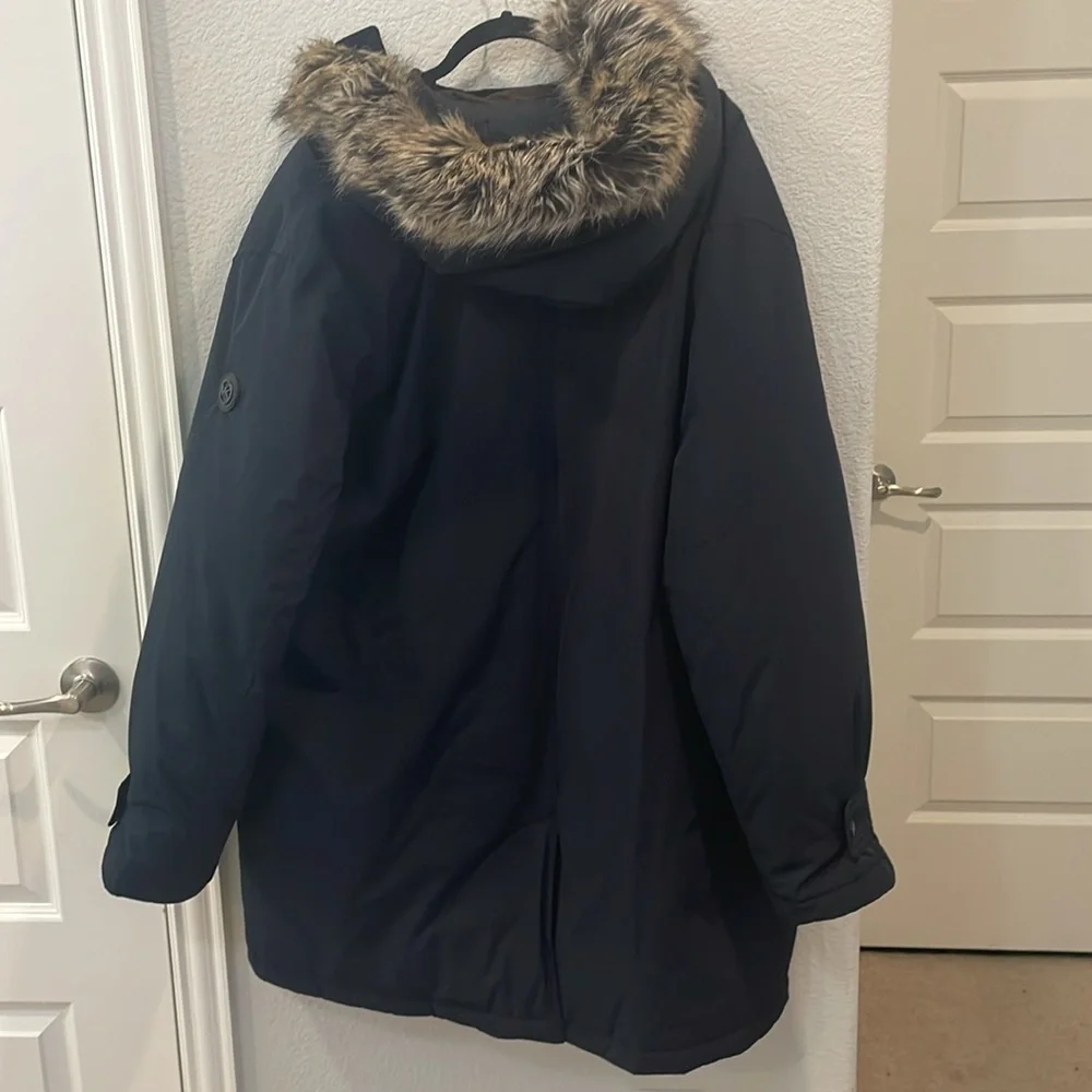 MICHAEL KORS Heavyweight Hooded Snorkel Parka 3XB BLUE‎